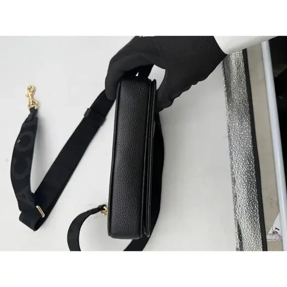 Marc Jacobs The Mini Bag Black Leather Crossbody Camera Bag - Picture 7 of 10